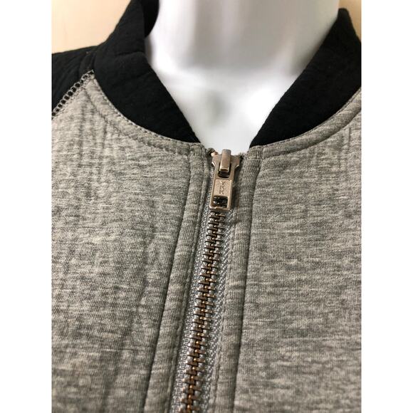 J. Crew Jacket Womens Size 2 Black Gray Zip with Pockets - Picture 4 of 6